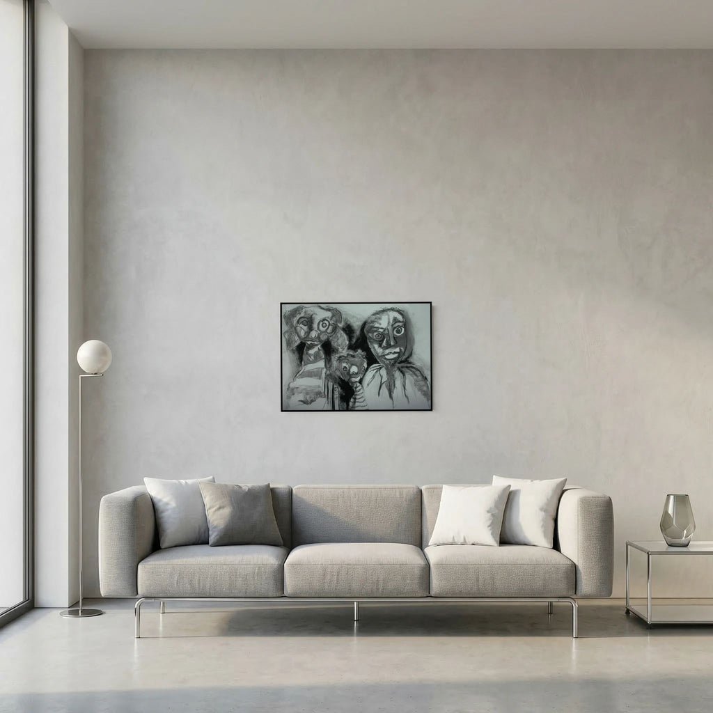 Team Cuddles on art printed canvas 