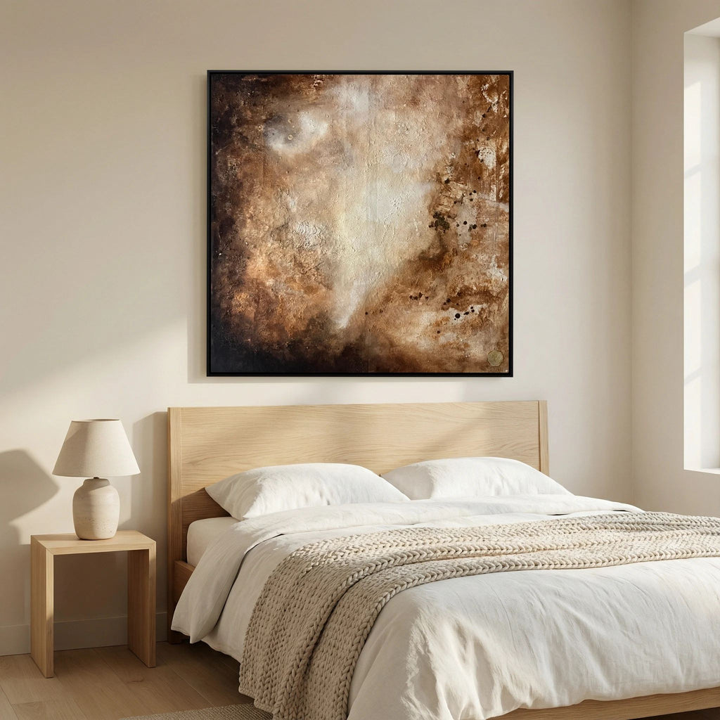 Eroded surroundings printed on art canvas 