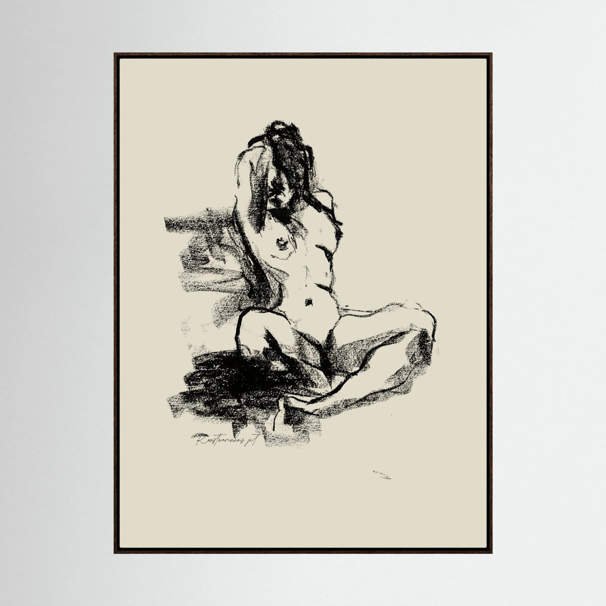 Dancing Pastels printed on Art Canvas 