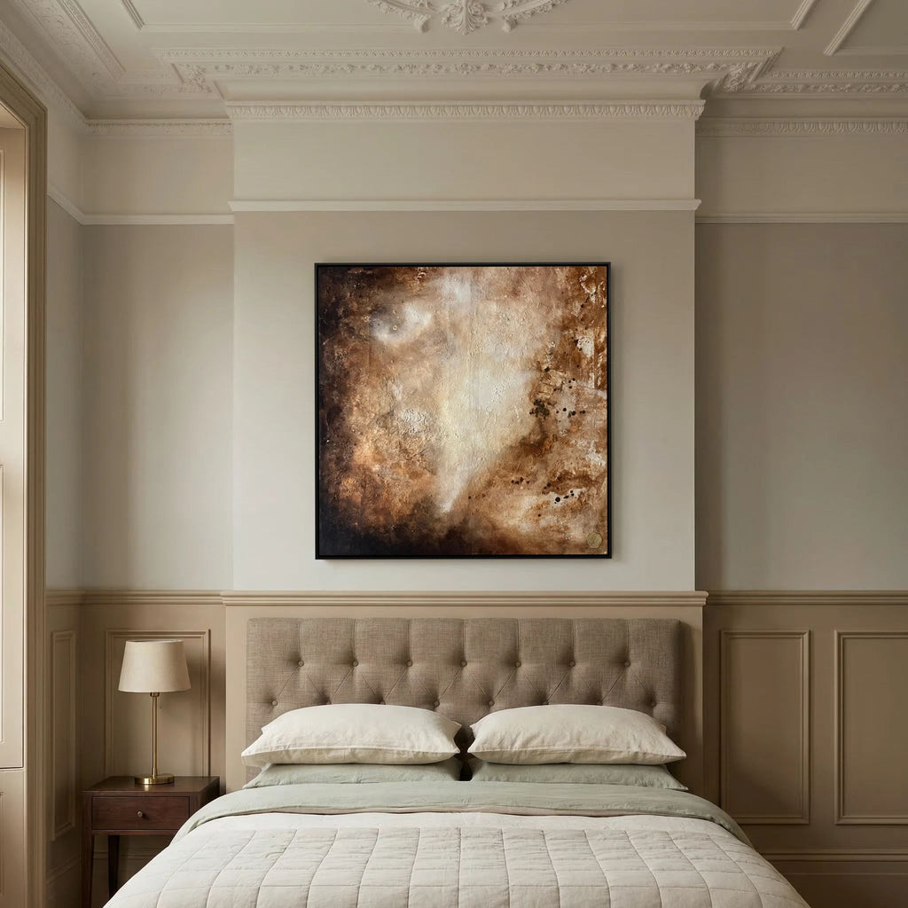Eroded surroundings printed on art canvas 