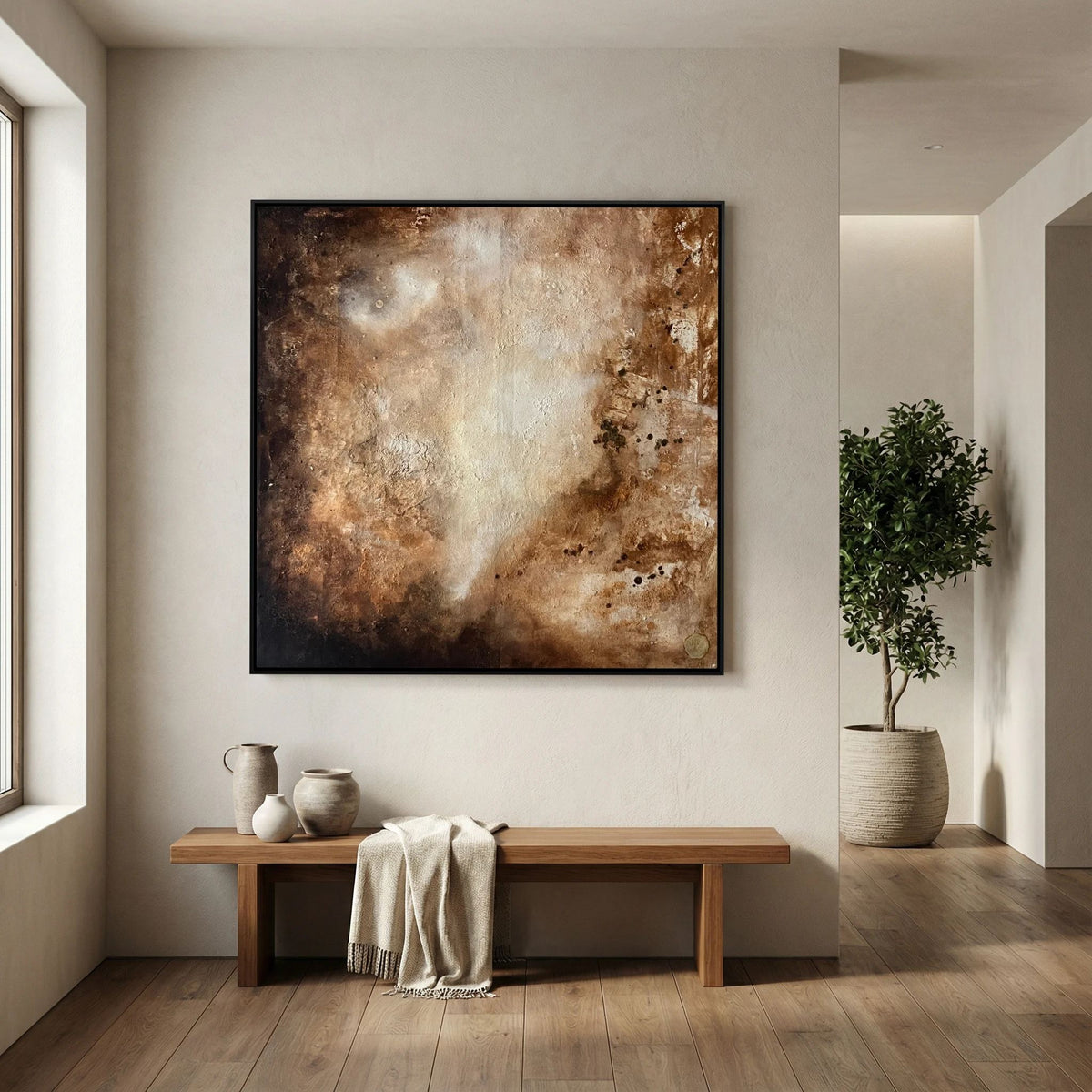 Eroded surroundings printed on art canvas 