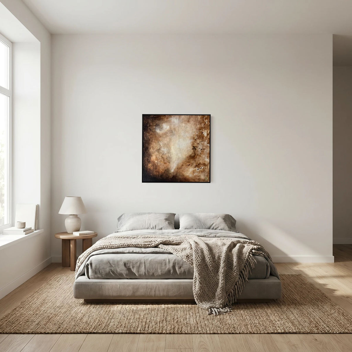 Eroded surroundings printed on art canvas 
