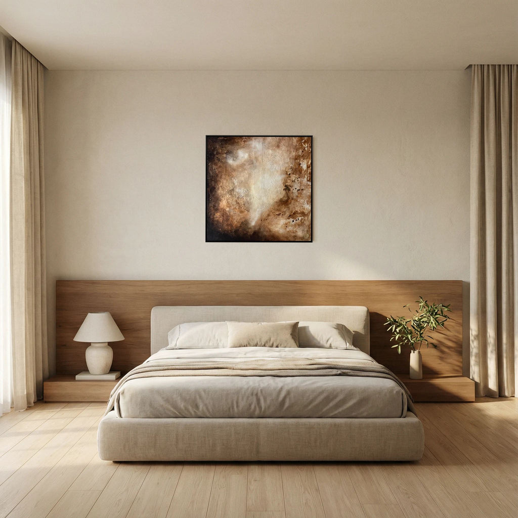 Eroded surroundings printed on art canvas 