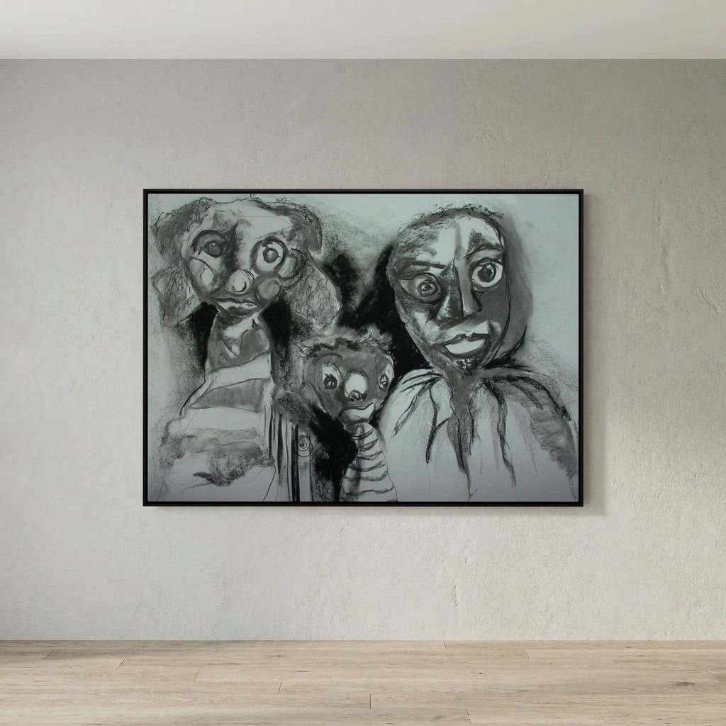 Team Cuddles on art printed canvas 