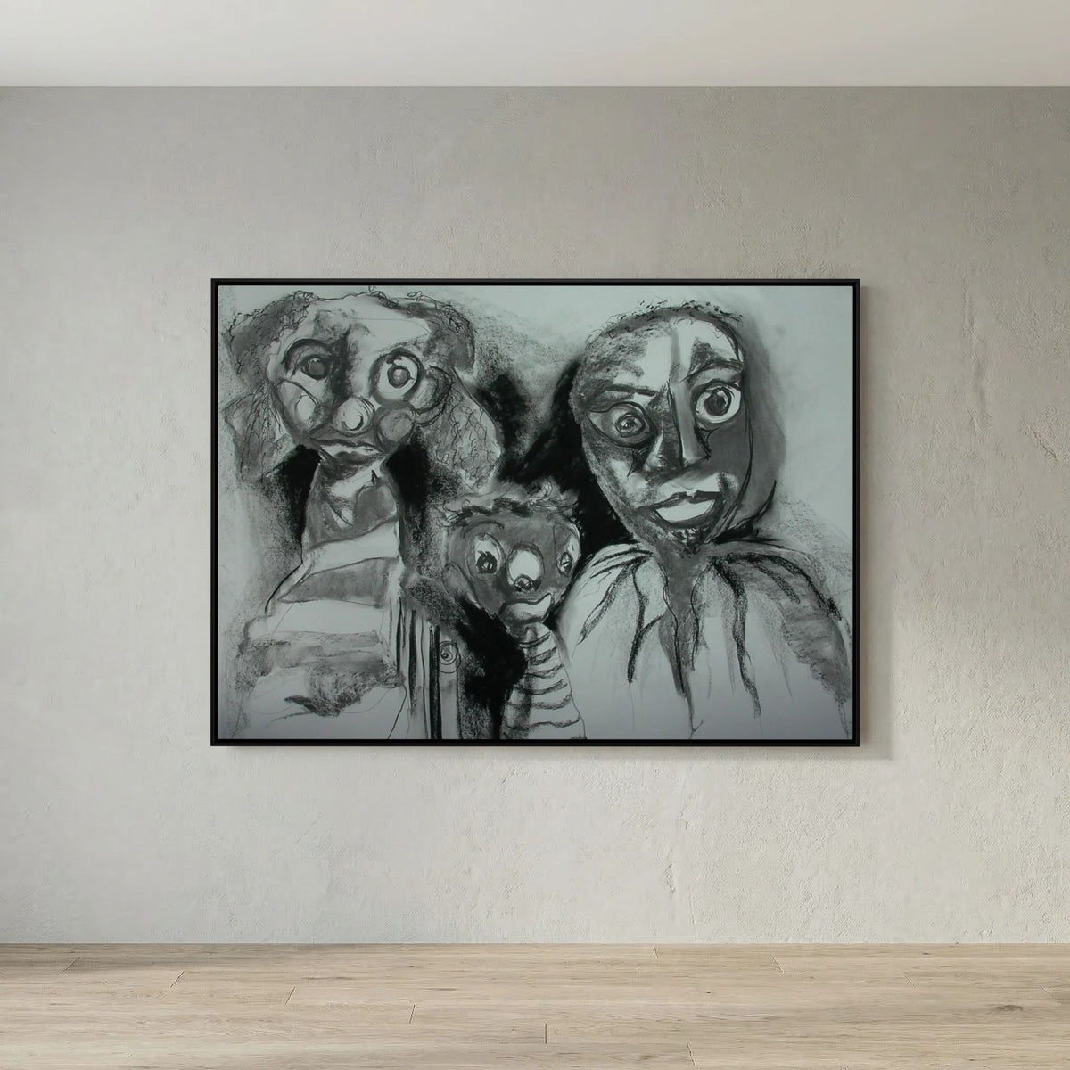 Team Cuddles on art printed canvas 