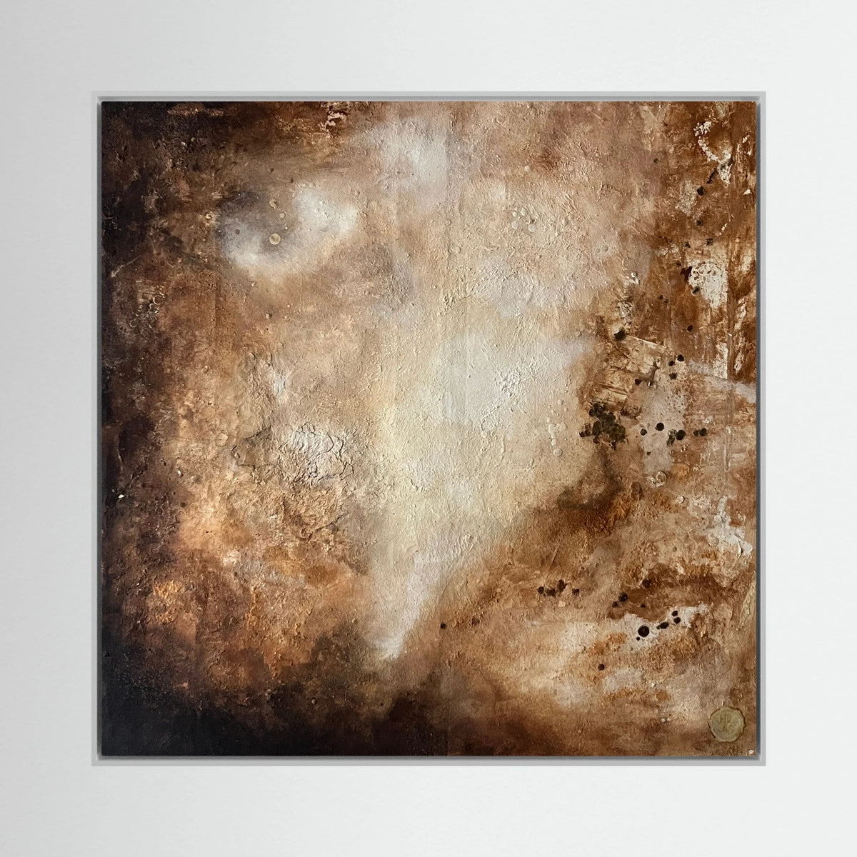 Eroded surroundings printed on art canvas 
