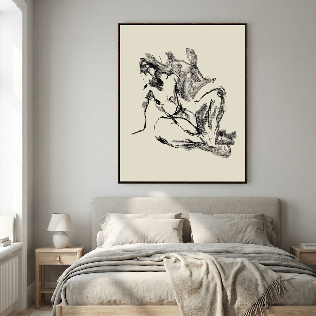Dancing Pencil printed on Art canvas 
