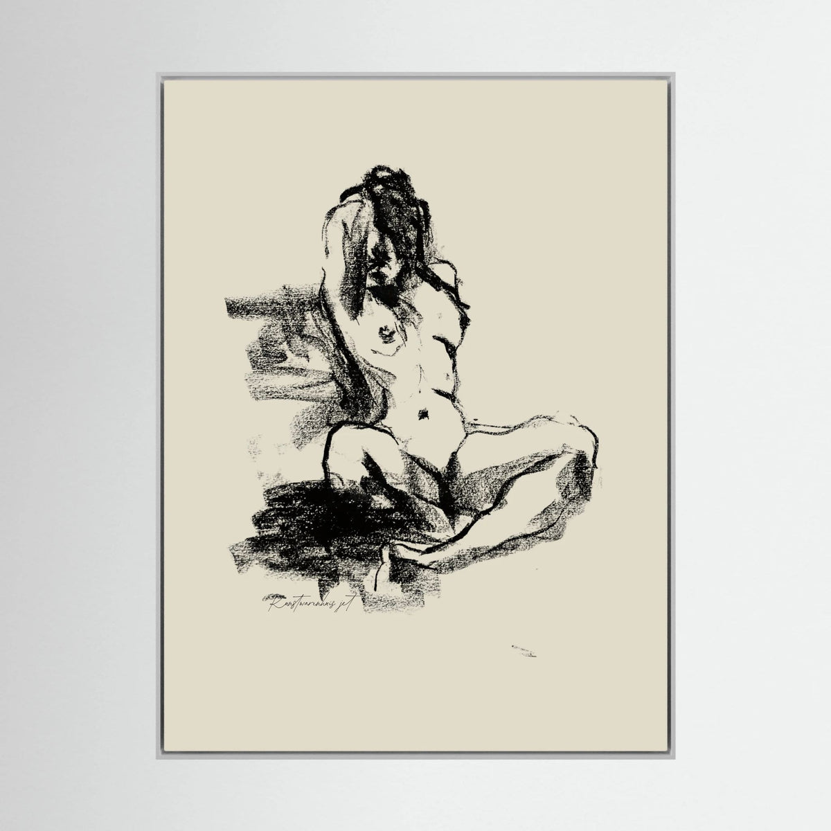 Dancing Pastels printed on Art Canvas 