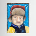 Boy scout printed on canvas 