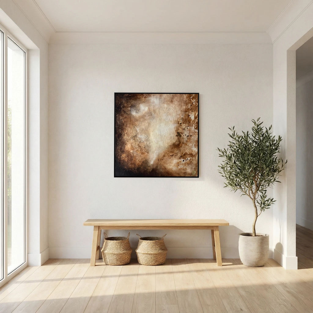 Eroded surroundings printed on art canvas 