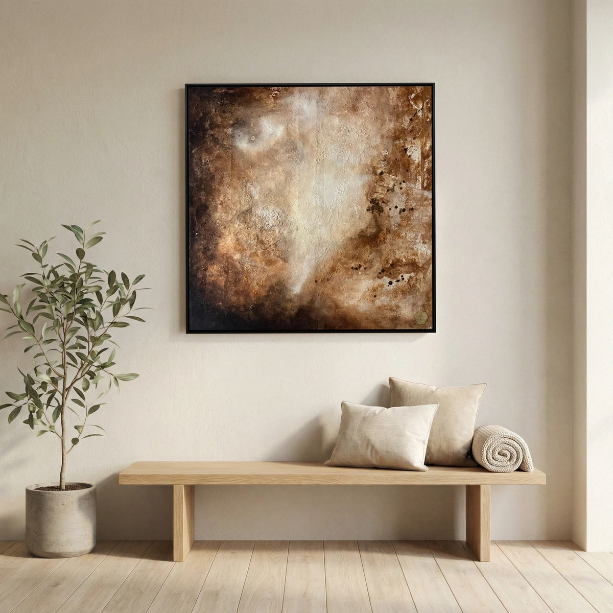 Eroded surroundings printed on art canvas 
