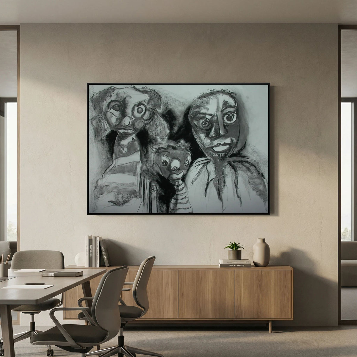 Team Cuddles on art printed canvas 