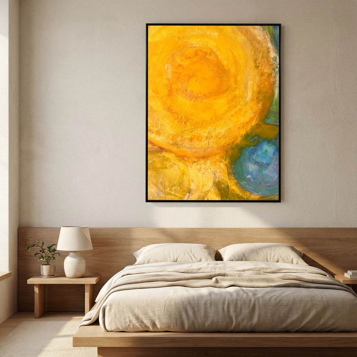 Sun power basics on printed Art canvas 