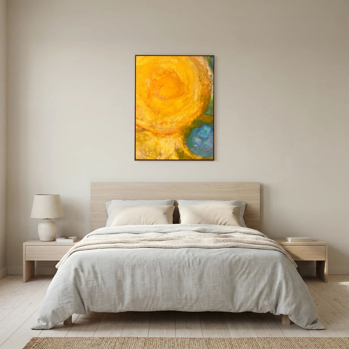 Sun power basics on printed Art canvas 