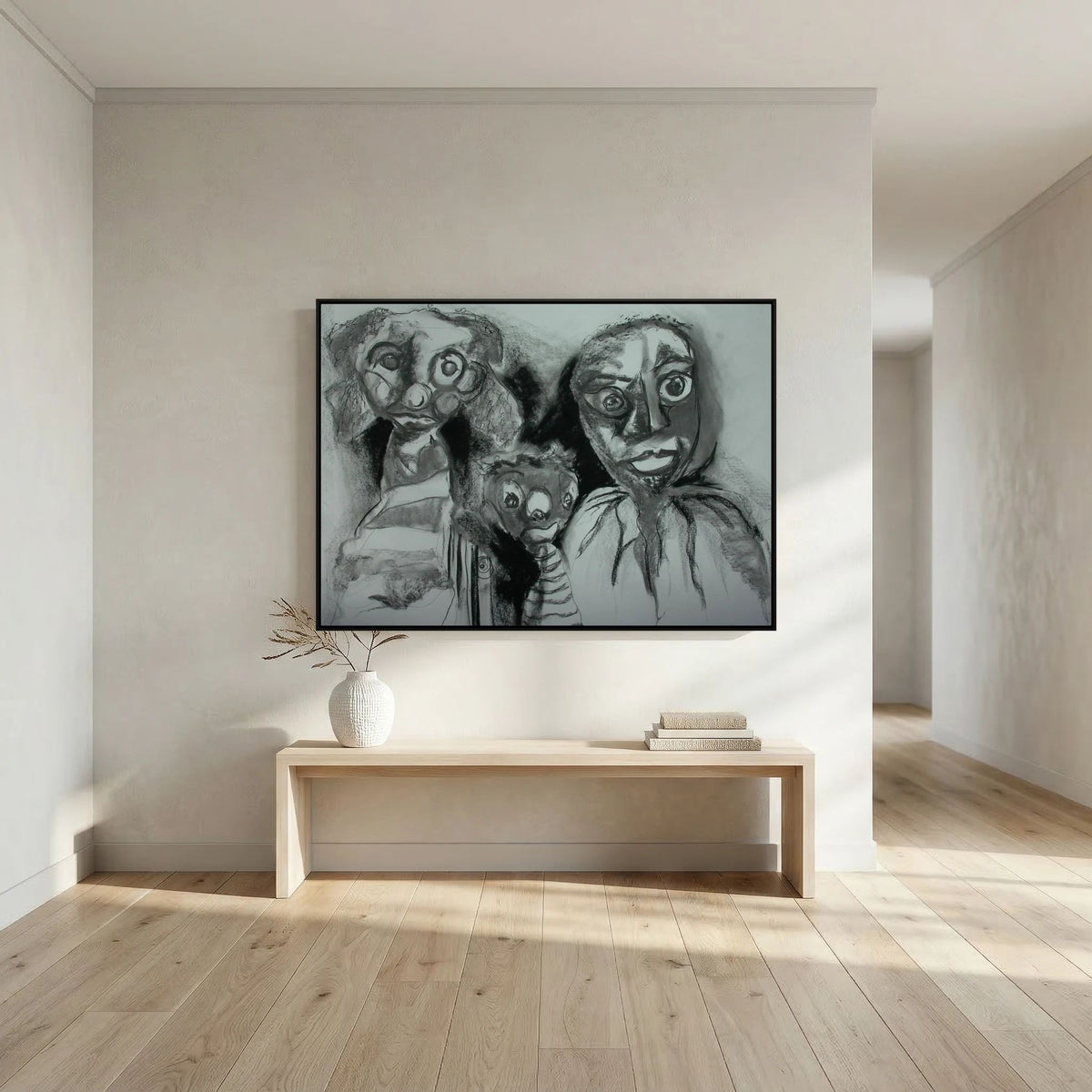 Team Cuddles on art printed canvas 
