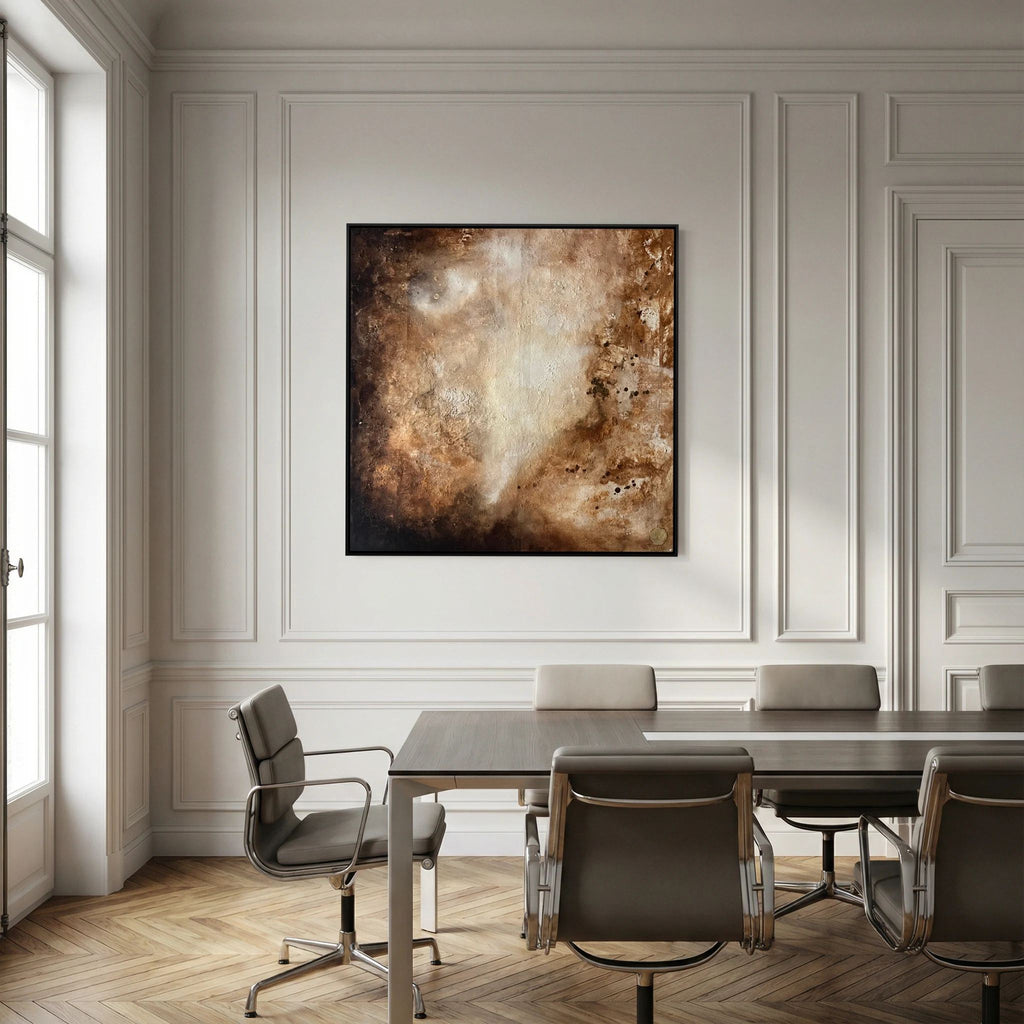 Eroded surroundings printed on art canvas 