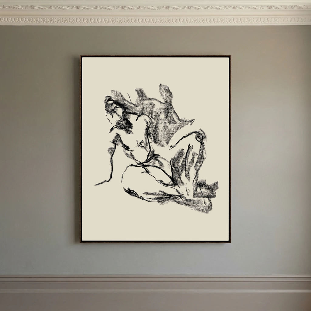 Dancing Pencil printed on Art canvas 