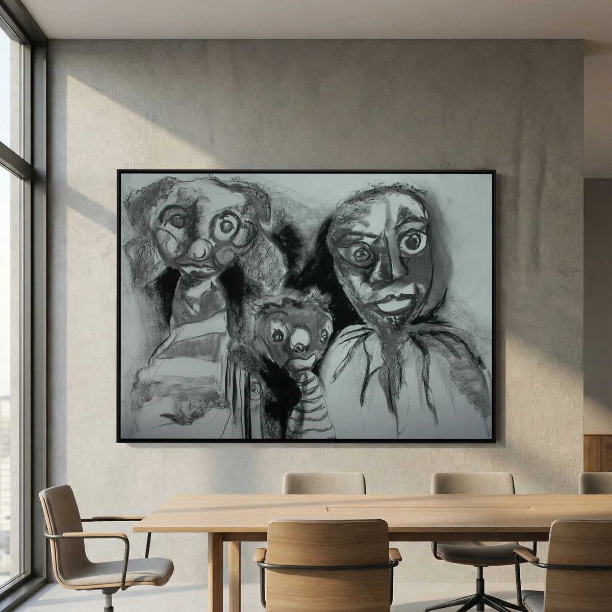 Team Cuddles on art printed canvas 