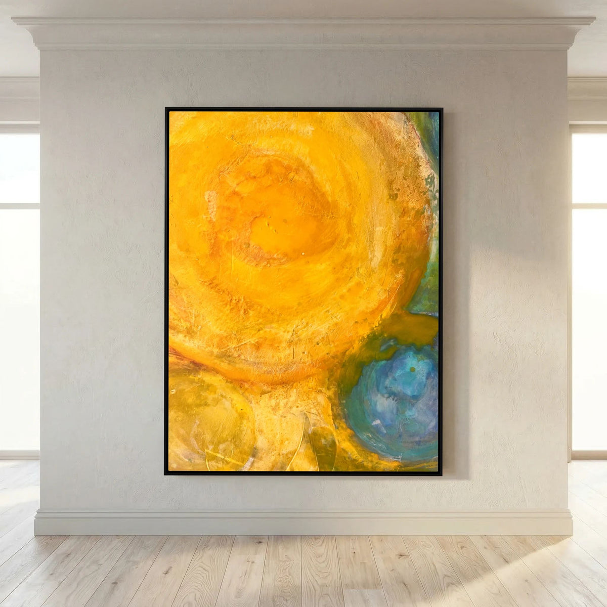 Sun power basics on printed Art canvas 
