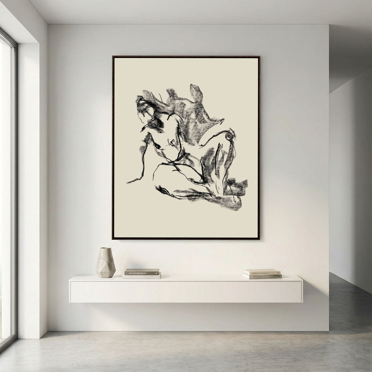 Dancing Pencil printed on Art canvas 
