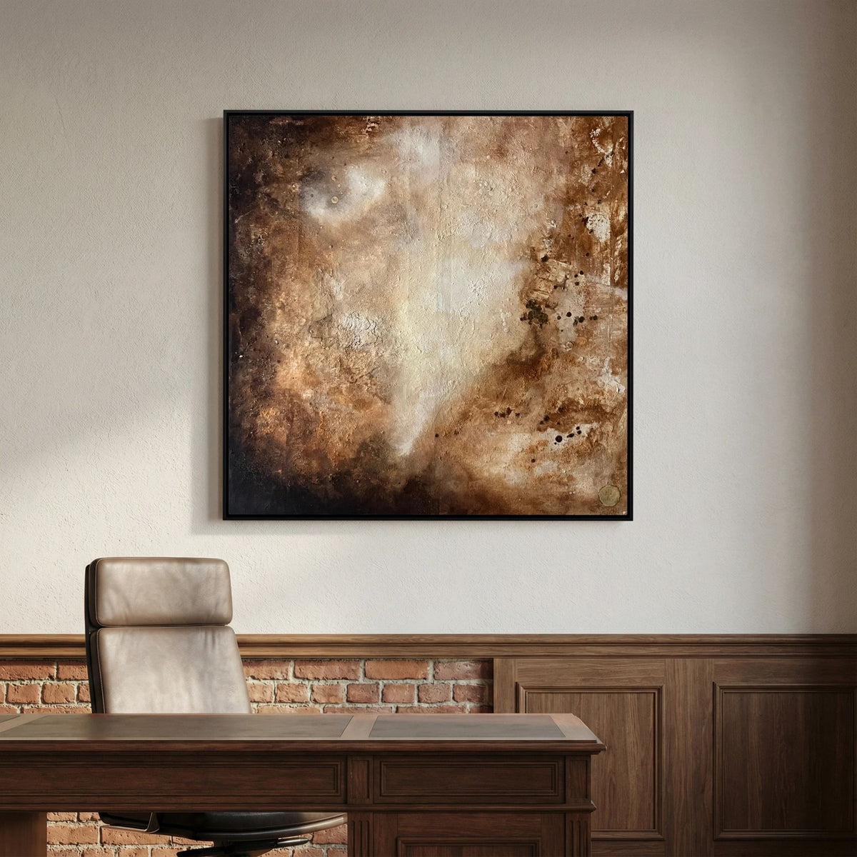 Eroded surroundings printed on art canvas 