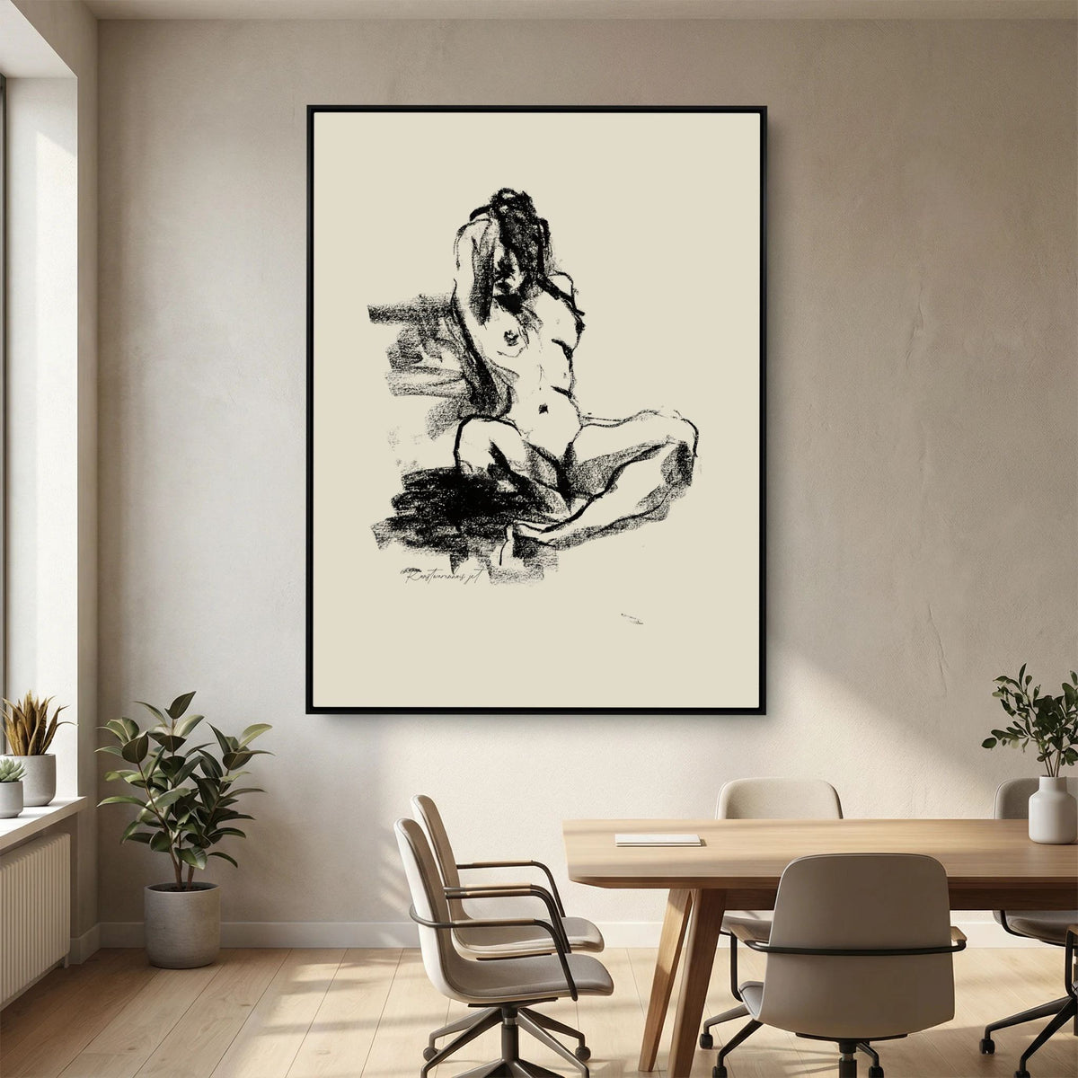 Dancing Pastels printed on Art Canvas 