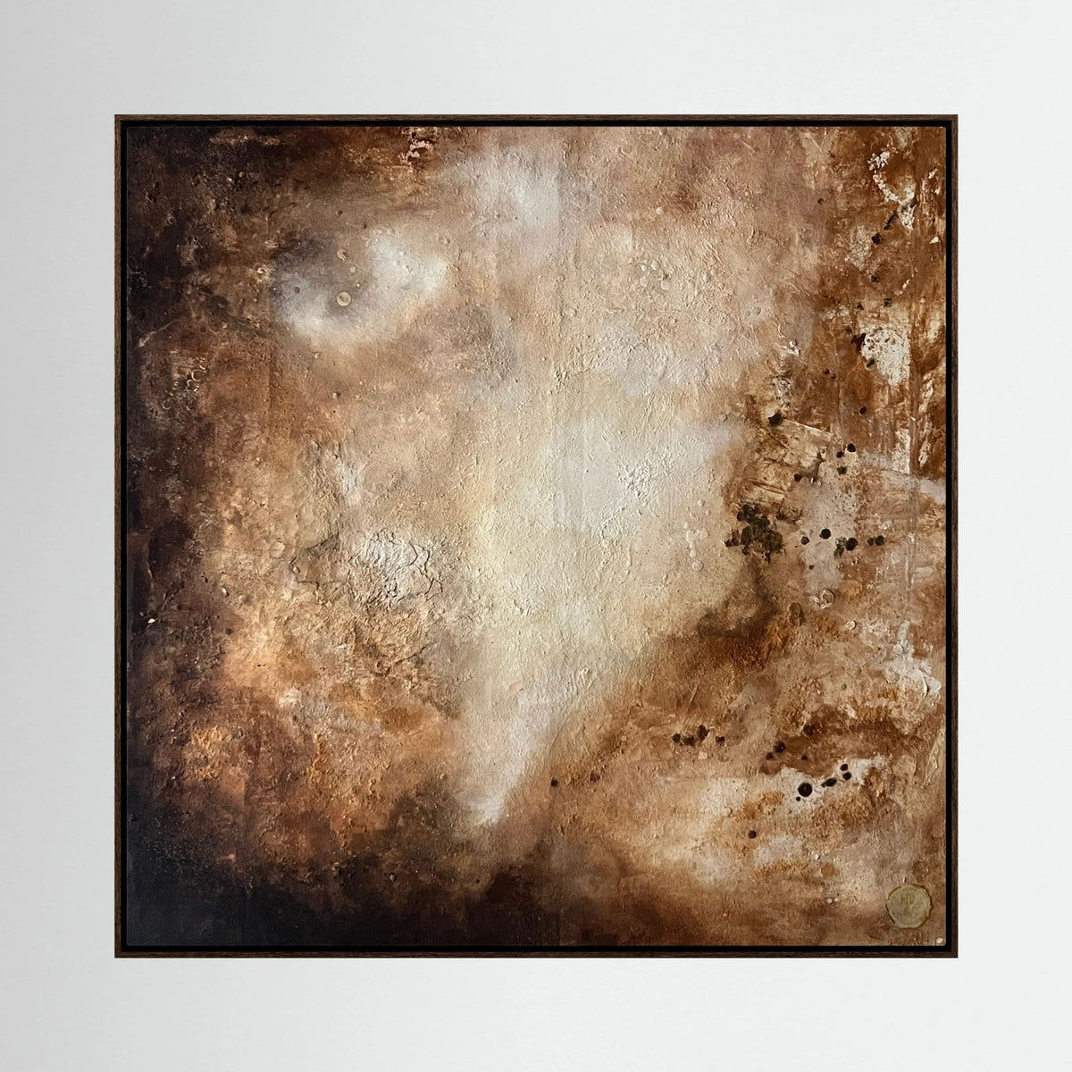 Eroded surroundings printed on art canvas 