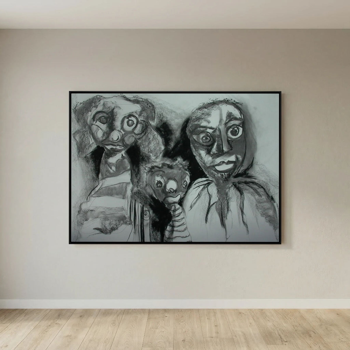 Team Cuddles on art printed canvas 