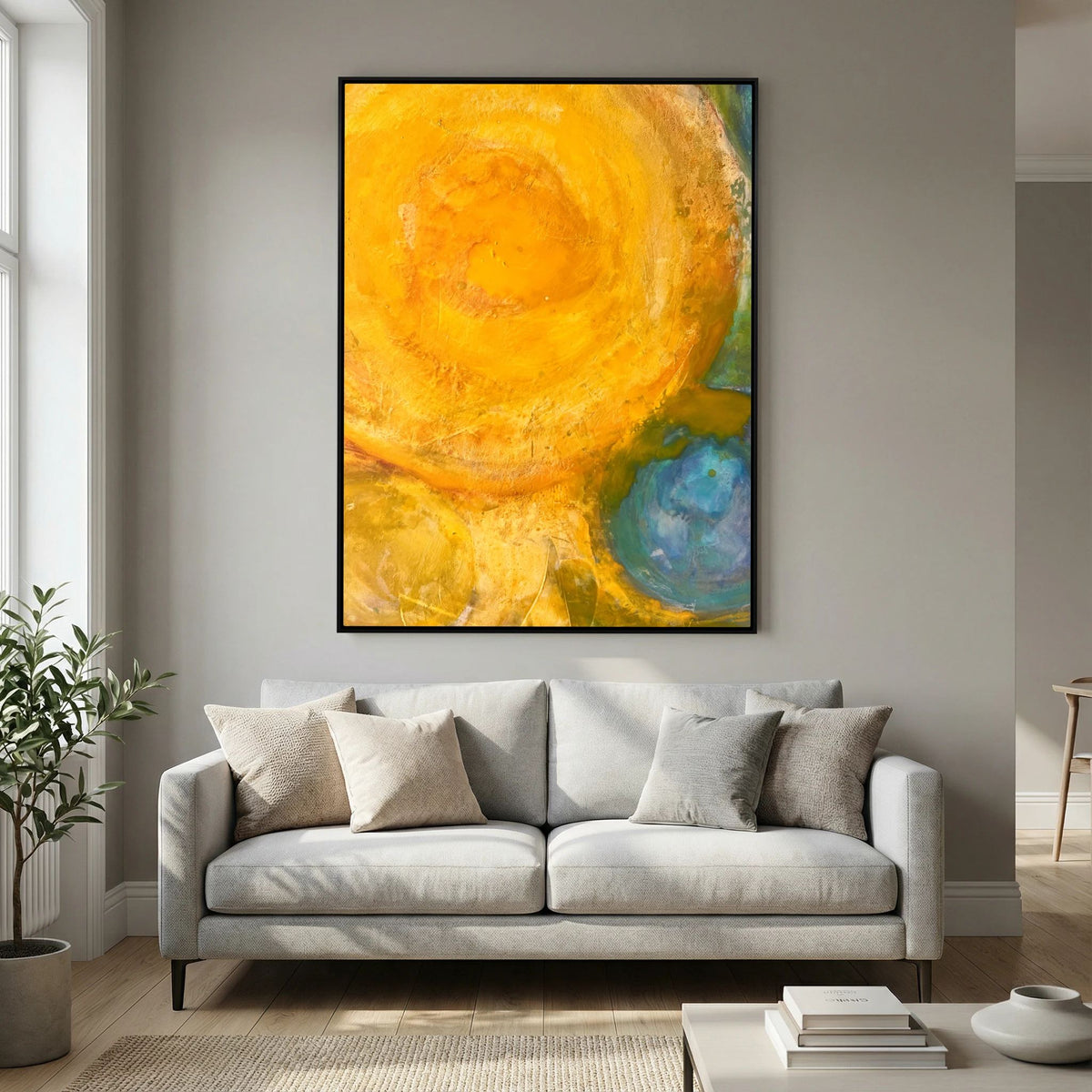 Sun power basics on printed Art canvas 