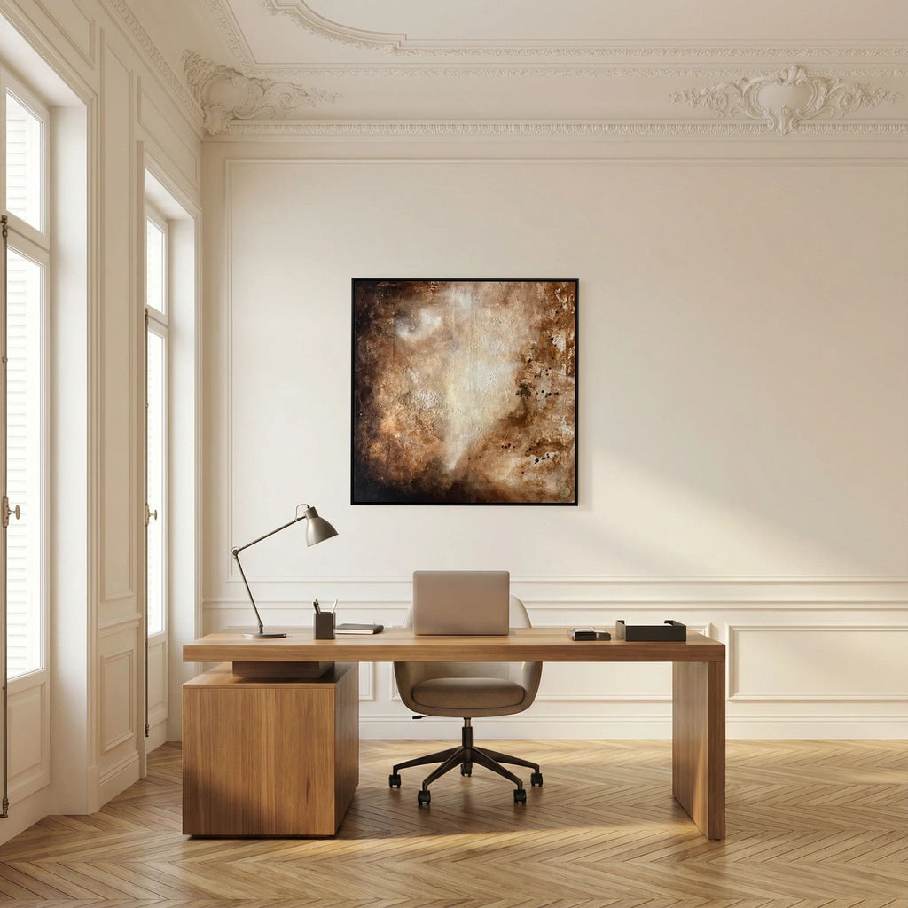 Eroded surroundings printed on art canvas 