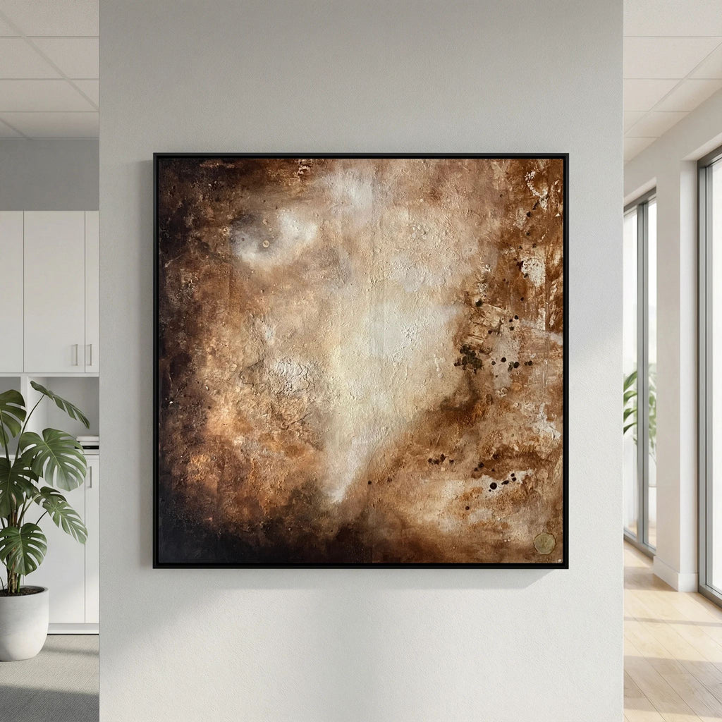 Eroded surroundings printed on art canvas 