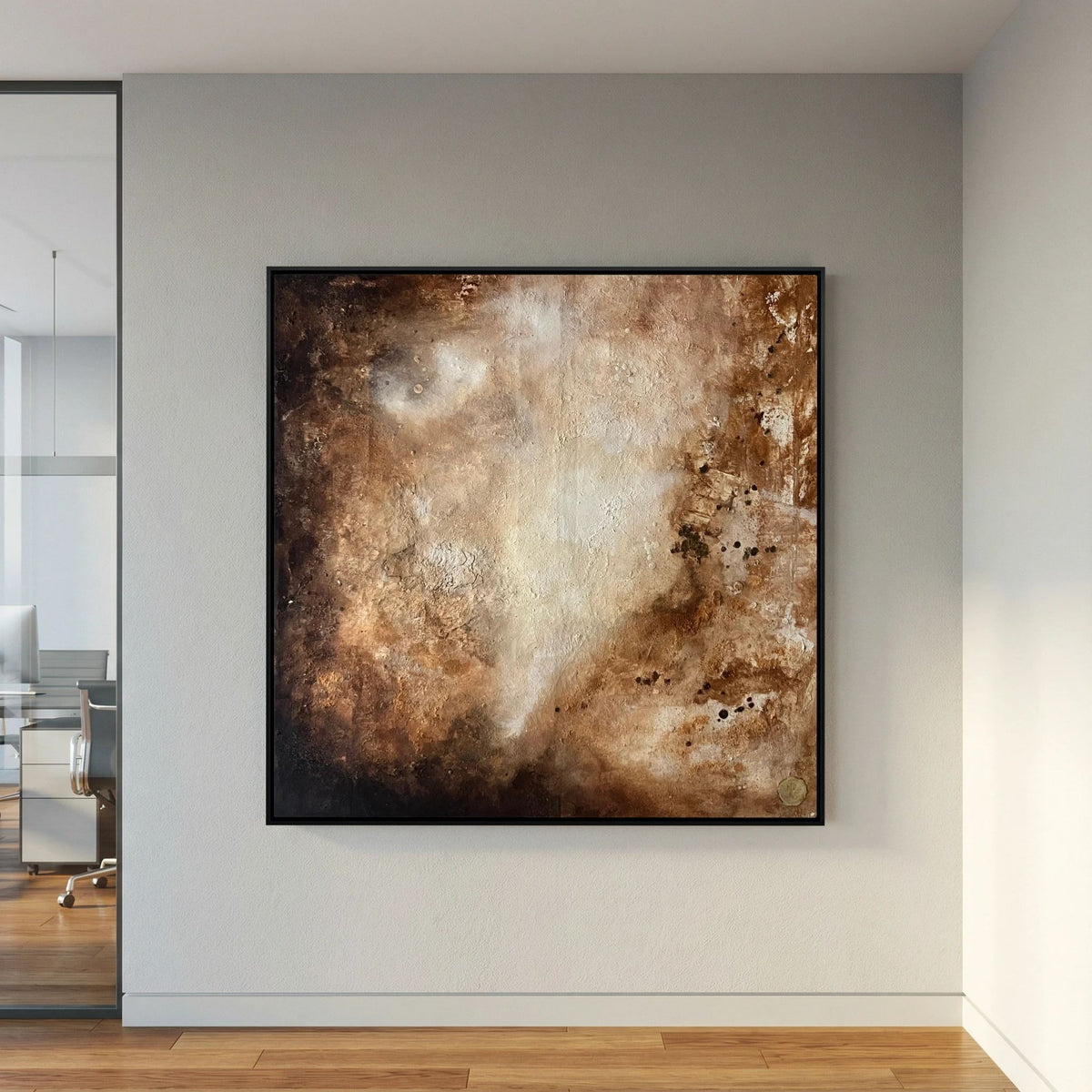 Eroded surroundings printed on art canvas 
