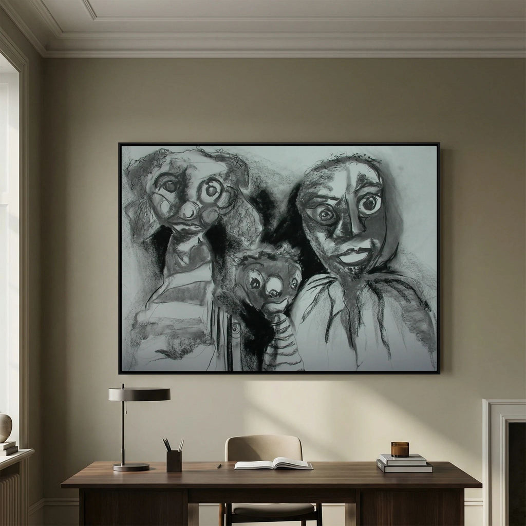 Team Cuddles on art printed canvas 