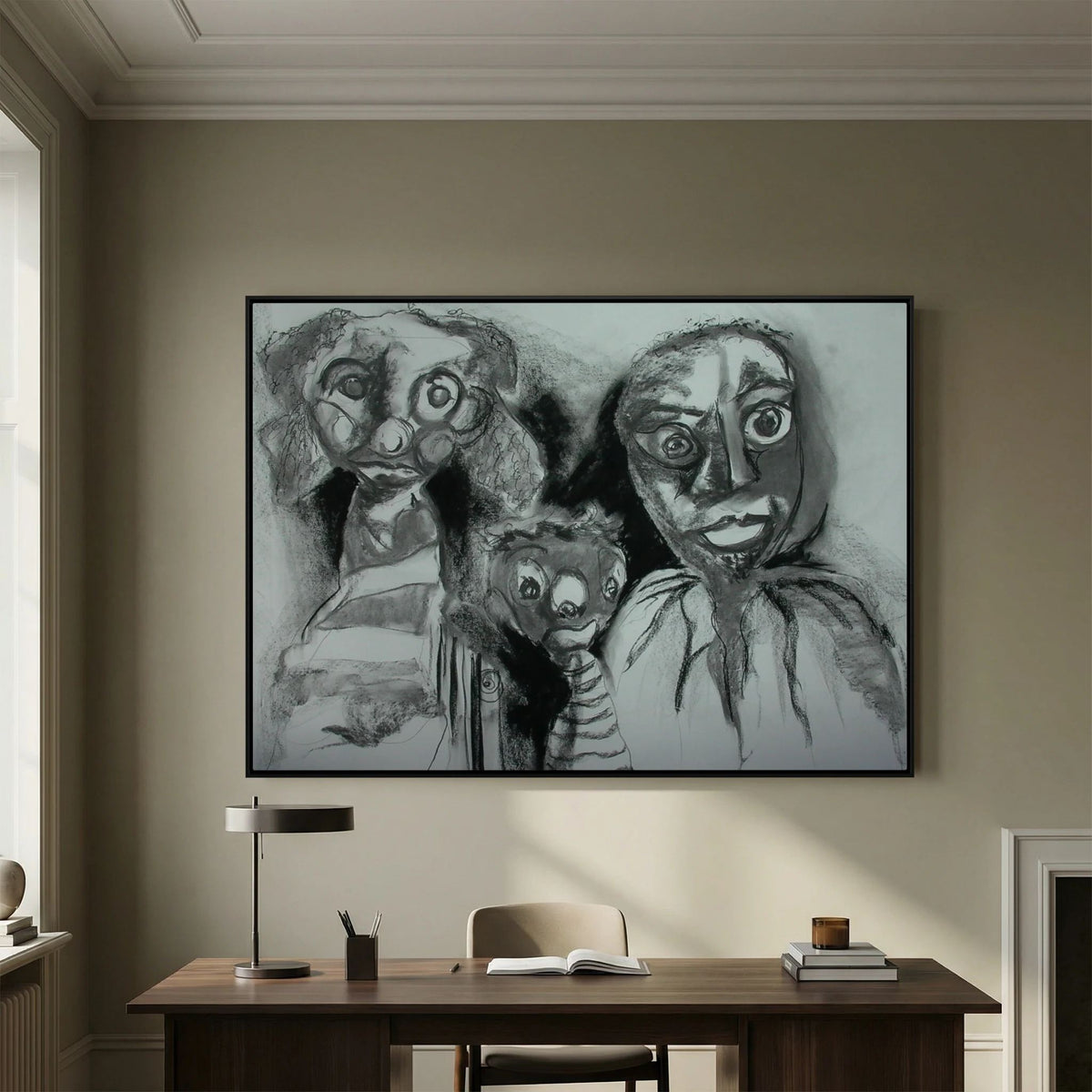 Team Cuddles on art printed canvas 