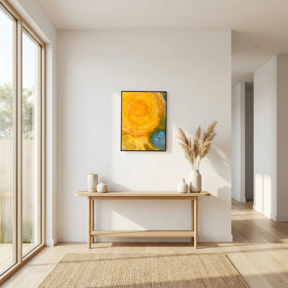 Sun power basics on printed Art canvas 