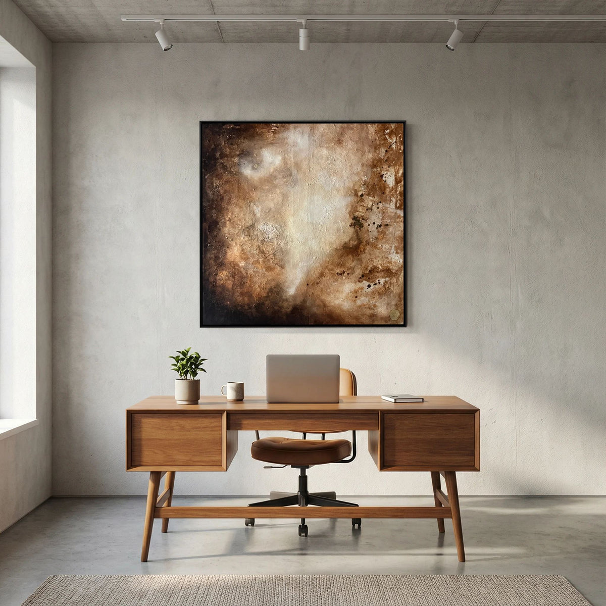 Eroded surroundings printed on art canvas 