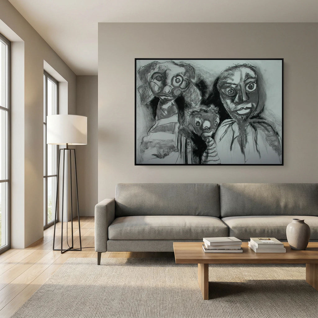 Team Cuddles on art printed canvas 