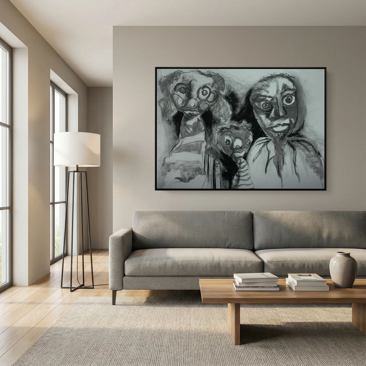 Team Cuddles on art printed canvas 