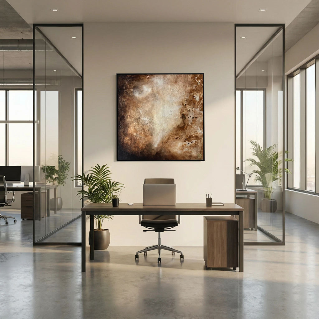 Eroded surroundings printed on art canvas 