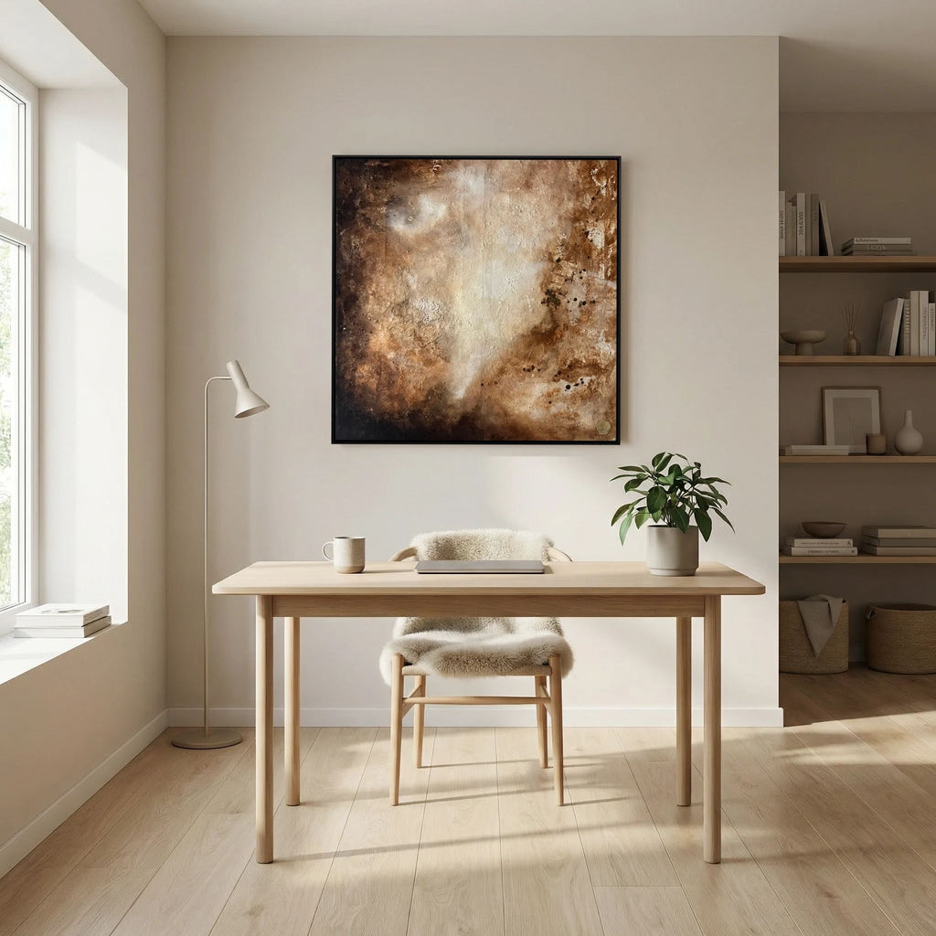 Eroded surroundings printed on art canvas 
