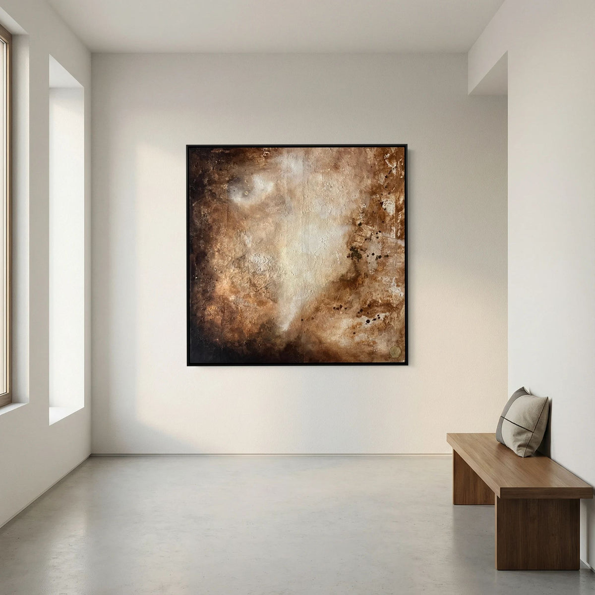 Eroded surroundings printed on art canvas 